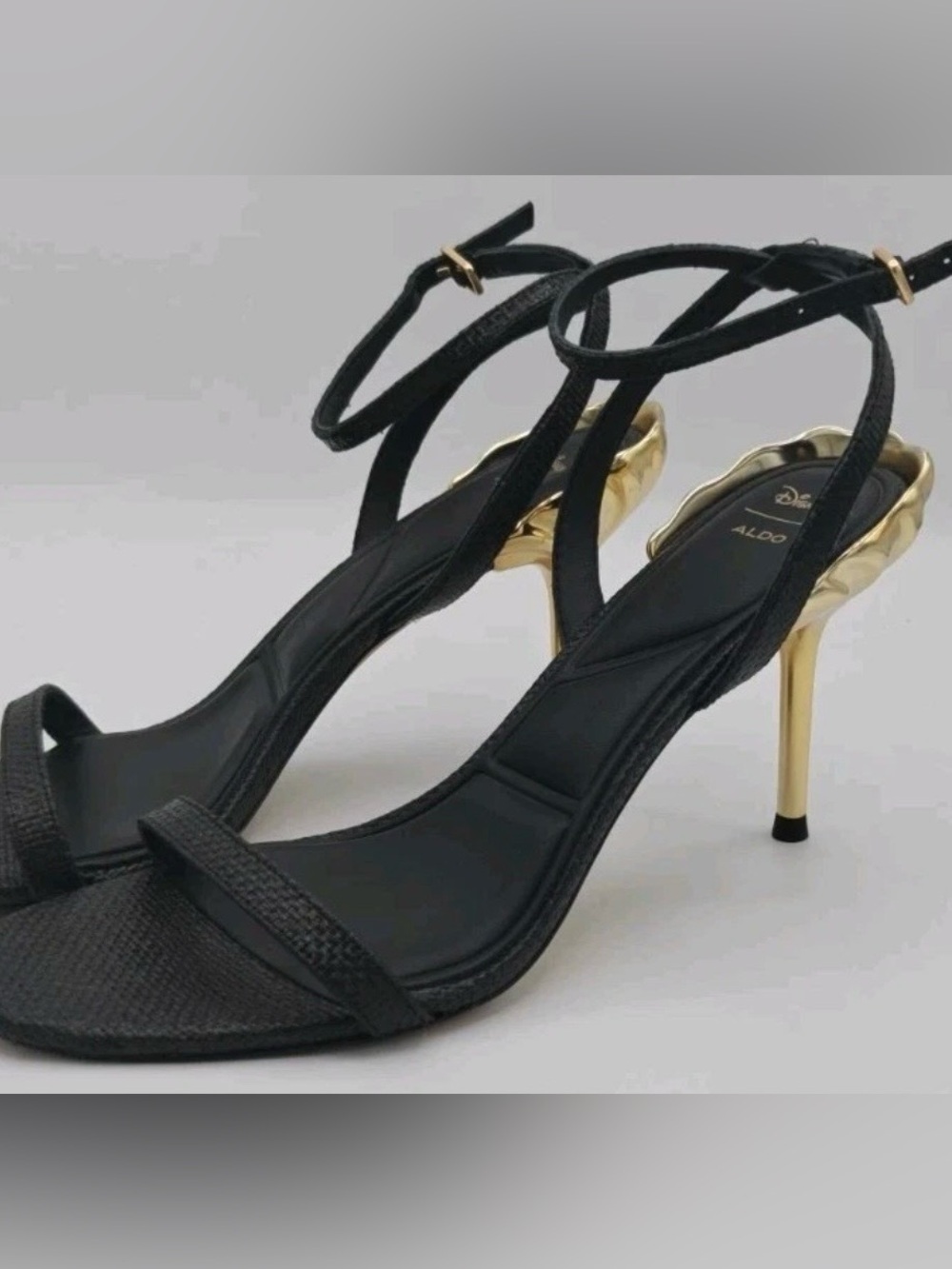 Aldo x Disney Ursula Black with Gold Stiletto Heel